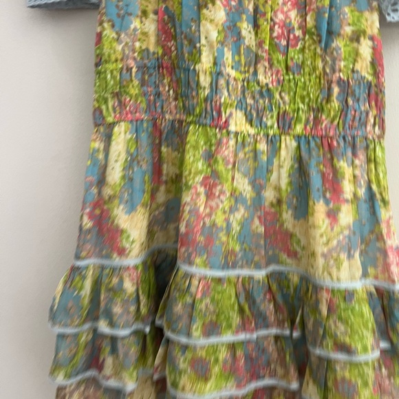 LoveShackFancy Multicolor Ruffle Mini Dress - Picture 9 of 16